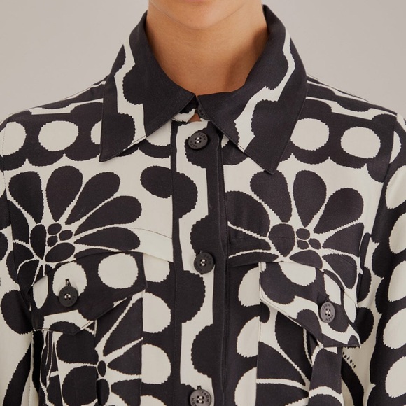 FARM Rio Monochrome Floral Midi Dress - Picture 11 of 13